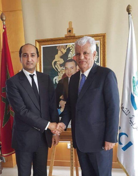 تعزيز التعاون الفلسطيني المغربي محور مباحثات الشوبكي ومدير وكالة التعاون