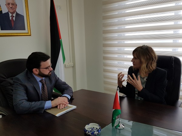 بسيسو وممثلة النرويج يبحثان سبل ضمان تطوير عمل الصندوق الثقافي الفلسطيني