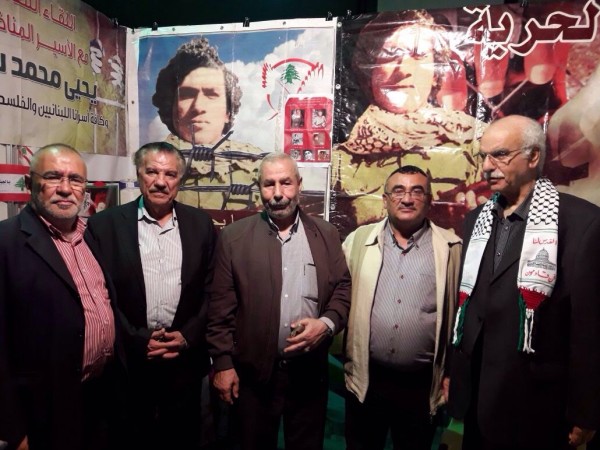 حركة فتح تزور جناح الأسير يحيى سكاف في معرض طرابلس