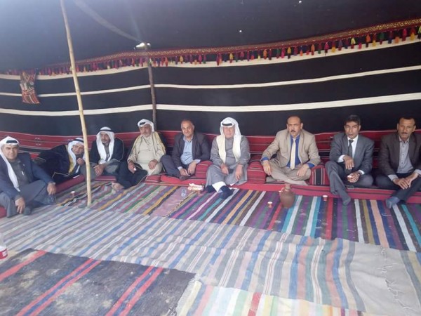 العشائر تقيم ديوان العودة على الخط الفاصل شرقي مدينة غزه