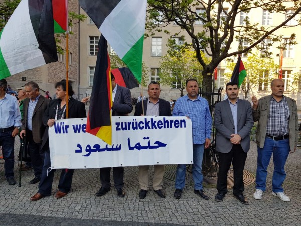إستمرار الفعاليات في برلين تضامناَ مع مسيرة العودة الكبرى للشّعب الفلسطيني