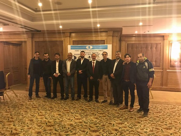 مدربو الشطرنج الفلسطينيون يشاركون بدورة تدريبية في الأردن