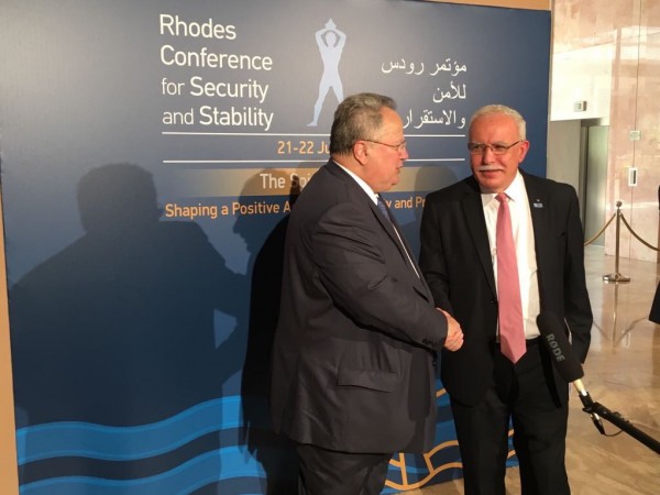 الوزير المالكي يشارك في مؤتمر رودس للأمن والاستقرار