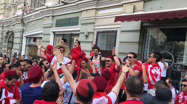 كأس العالم روسيا 2018.. الجماهير التونسية تعدّ العدّة لمباراة بلجيكا