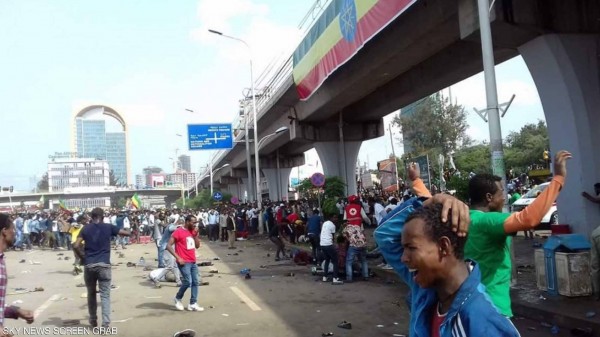 83 إصابة في انفجار استهدف مسيرة مؤيدة لرئيس وزراء إثيوبيا
