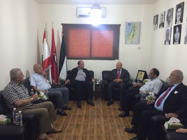 الجبهة الديمقراطية في لبنان تلتقي الأمين العام لجبهة التحرير الفلسطينية