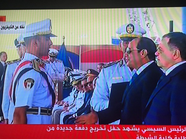 نجل المحافظة أبو وردة يتسلم وسام تقدير من الرئيس المصري