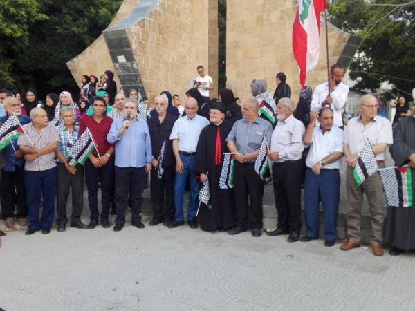 وقفة تضامنية مع الشعب الفلسطيني في صور جنوب لبنان