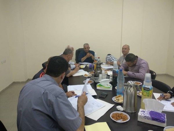 اللجنة الاقليمية للتنظيم والتخطيط العمراني في محافظة قلقيلية تعقد جلستها