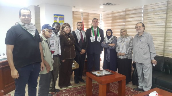 وصول الوفد النرويجي إلى مركز يافا