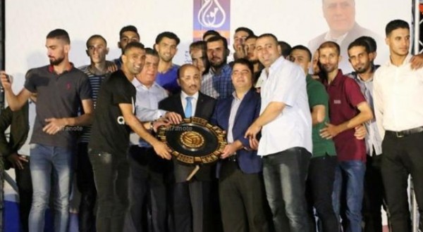 مؤسسة أمواج تكرم باسل ناصر وخدمات جباليا بطل دوري كرة الطائرة