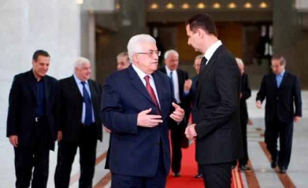 رسالة خطية من الرئيس محمود عباس لنظيره السوري بشار الأسد