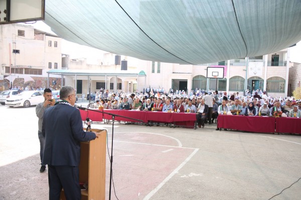تربية طولكرم تنظم مهرجان دعم وإسناد للرئيس محمود عباس في مدرسة بنات دير الغصون