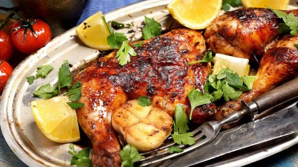 تحمير الدجاج بالفرن