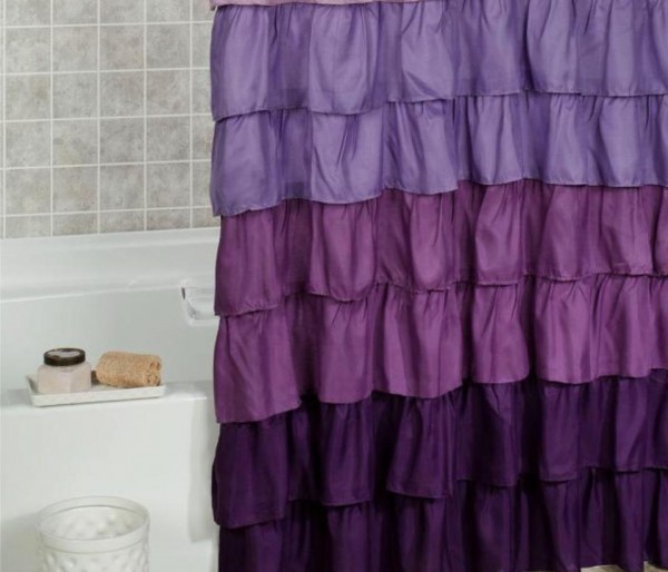 صور ستائر حمام بألوان مبهجة لحمام أكثر حيوية