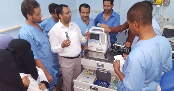 مستشفى عدن الألماني الدولي يواصل البرنامج التدريبي الخاص بتطوير المهارات التمريضية