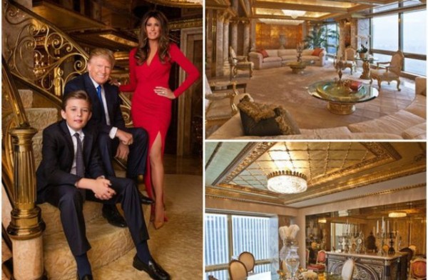 صور منزل دونالد ترامب مزين بالذهب الخالص وأغلى من البيت الأبيض