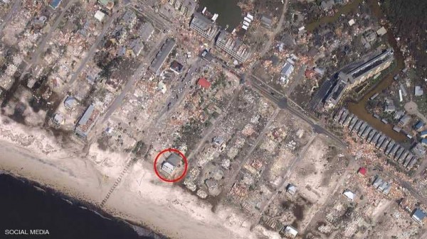 فيديو: منزل وحيد صمد في وجه الإعصار.. ومالكه يكشف السر