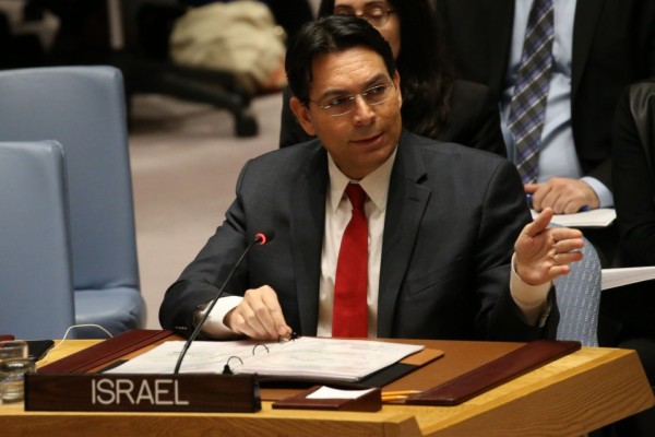 دانون: تَدخُّل مجلس الأمن في قضية (خان الأحمر) تدخل بشؤون إسرائيل