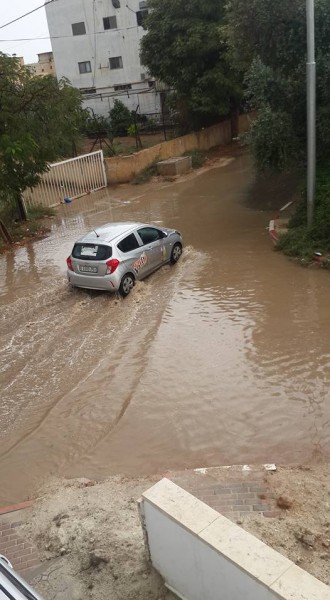 صور: تساقط أمطار الخير بمدينة أريحا