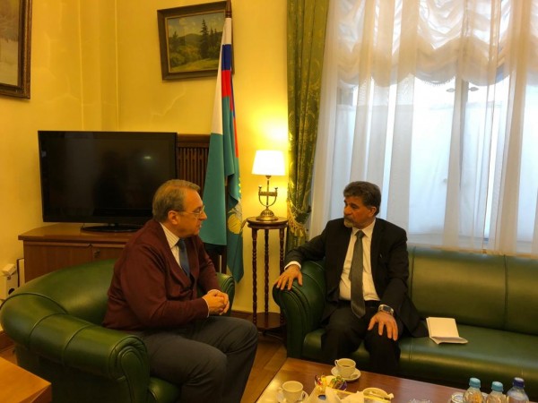 السفير عبدالهادي يلتقي بممثل الرئيس الروسي في موسكو