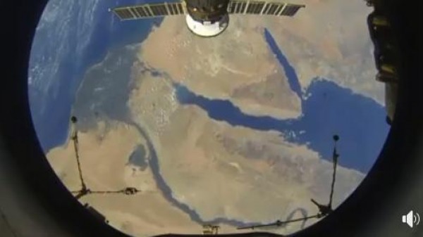 شاهد: فلسطين ومصر من محطة الفضاء الدولية