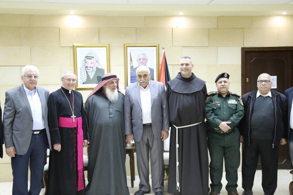 محافظ اريحا والأغوار يستقبل القاصد الرسولي السفير البابوي في فلسطين