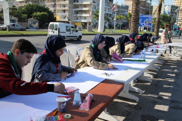 مرسم فني للمبرّات في يوبيل الاستقلال