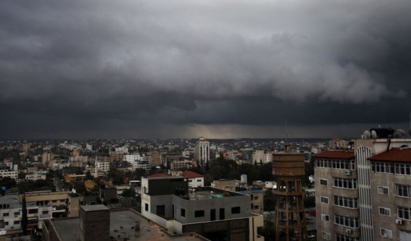 أمطار غزيرة مصحوبة بعواصف رعدية ضربت قطاع غزة