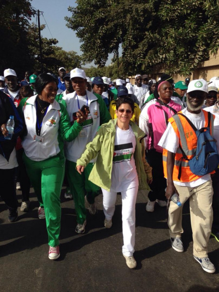 حركة التضامن السنغالية مع فلسطين تنظم مسيرة رياضية حاشدة