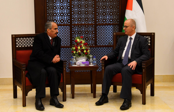 الحمد الله يستقبل وزير الداخلية الأردني