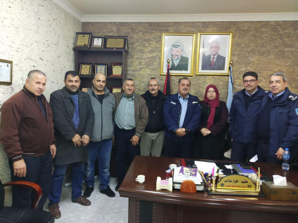 فرع الاتحاد في قلقيلية يعقد اجتماع عمل مع مدير شرطة المحافظة