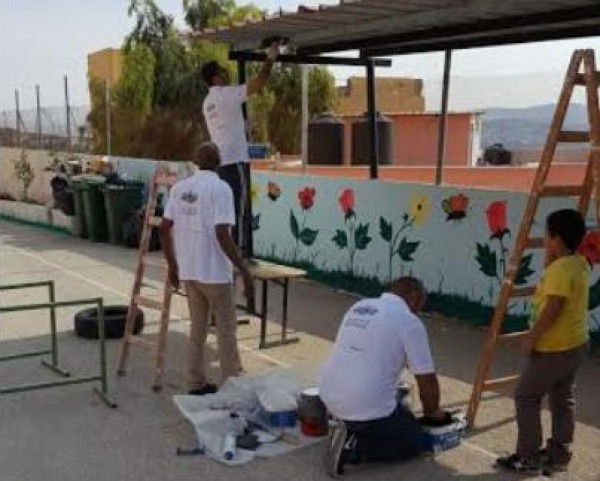 استكمال تنفيذ مشروع تحسين البيئة المدرسية بدعم من البنك العربي