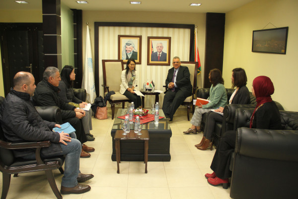 الوزير غنيم يُثمن جهود مسؤولة "جايكا" في فلسطين بمناسبة انتهاء عملها