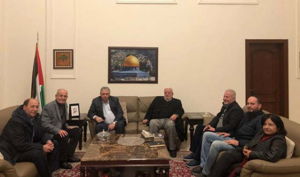 وفد قيادي من جبهة التحرير الفلسطينية يزور السفير دبور