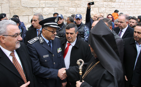 الشرطة تؤمّن وتشارك باستقبال بطريرك طائفة الأرمن في بيت لحم