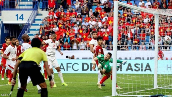 منتخب الأردن يُودع كأس آسيا على يد فيتنام