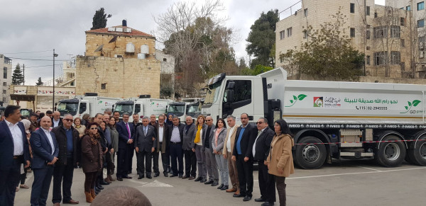 بلدية رام الله تحدث الآليات والشاحنات بتمويل ذاتي