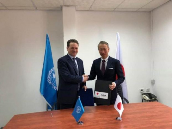 اليابان تتبرع بمبلغ 23 مليون دولار للأونروا دعما للاجئي فلسطين