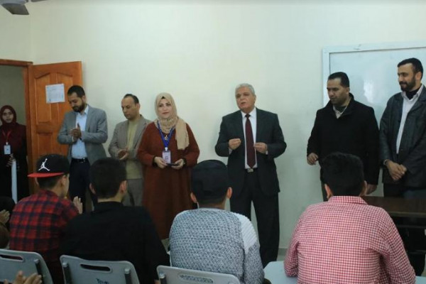 جامعة غزة تستقبل مدرسة الشهيد محمد يوسف النجار الثانوية للبنين
