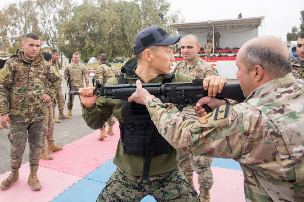 الكتيبة الكورية تقوم بتدريب مشترك مع الجيش اللبناني