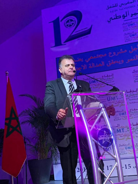 شاهر سعد يشارك في أعمال المؤتمر الثاني عشر للاتحاد المغربي للشغل