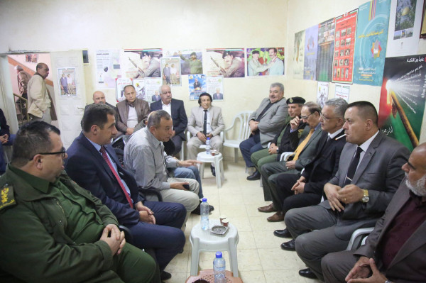 محافظ طولكرم يقدم التعازي برحيل مسعد ياسين عضو مركزية جبهة التحرير العربية