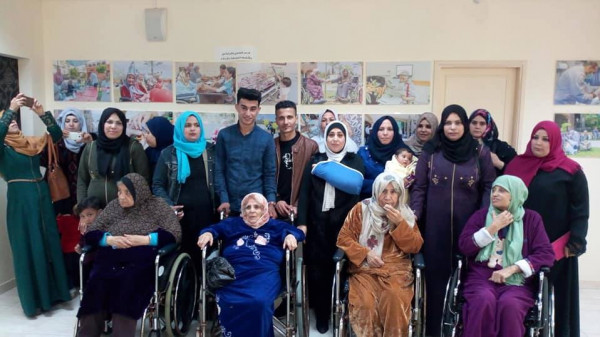 لجان العمل النسائي ينظم احتفالا للمسنات في قطاع غزة