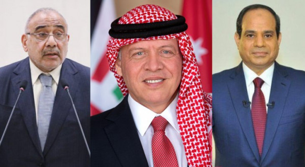 قادة مصر والأردن والعراق يؤكدون دعمهم للحقوق المشروعة للشعب الفلسطيني