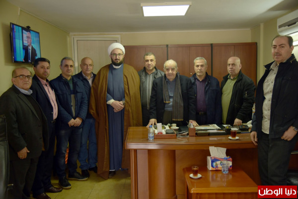 وفد قيادة إقليم حبل عامل بحركة أمل زار رئيس جمعية البر والإحسان