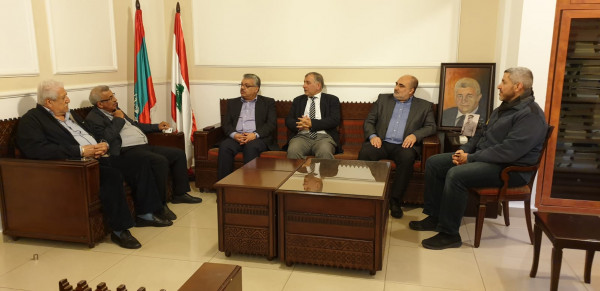 المؤتمر الشعبي لفلسطينيي الخارج يزور النائب اللبناني أسامة سعد