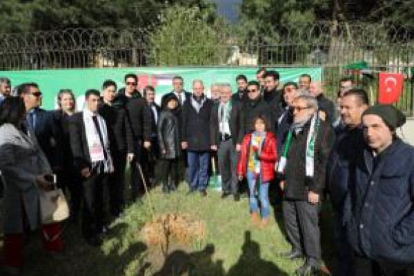 افتتاح غابة فلسطين في اسطنبول