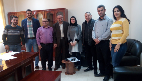 فريق المجموعة الفلسطينية في ضيافة مركز التعليم المستمر بالجامعة العربية الامريكية