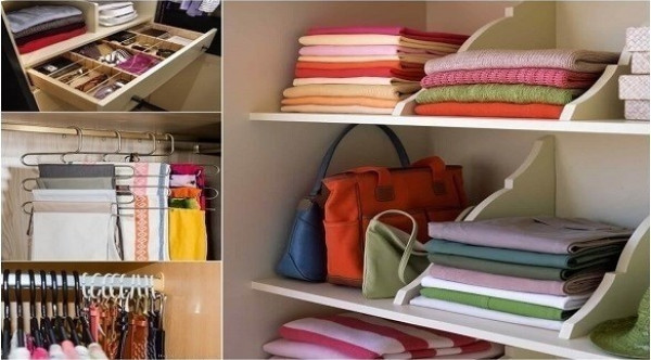 10 أفكار لزيادة المساحات في خزانة الملابس